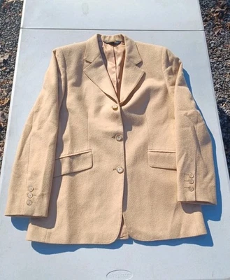Chaqueta Blazer De Colección Brooks Brothers 100% Cabello Camel Para Mujer 6 Tostado Hecha en EE. UU. Foto 1 de 4