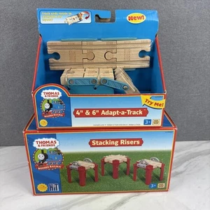Thomas & Friends Wooden Railway Stacking Risers & 4x6” Adapt-a-Track 2005 NEW - Picture 1 of 8