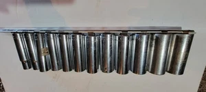 Juego de enchufes SAE Craftsman 1/2" Drive 12 piezas pozo profundo  - Imagen 1 de 3