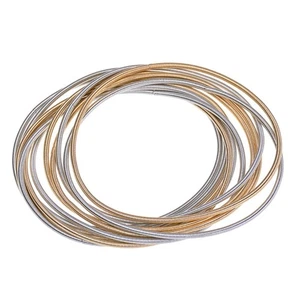 Carbon Steel Wire Bracelet Retractable Spring Bracelet Coil Set Spiral Bracelet - Picture 1 of 8