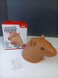 Nifty Jumbo Head Eichhörnchen Feeder The Nussiest Feeder Ever Novelry Gag Gift NIB - Bild 1 von 5