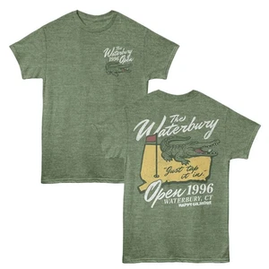 Happy Gilmore The Waterbury Open 1996 Waterbury CT Just Tap It In Men's T Shirt - Picture 1 of 10