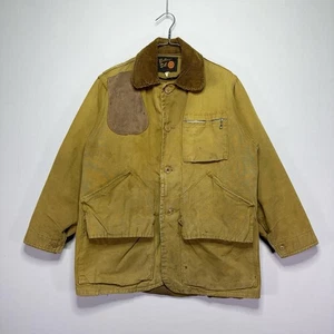VTG 60s / 70s Bullseye Bill Pheasant Hunting Field Jacket - Faded Distressed - L - Picture 1 of 18