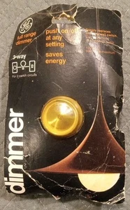 Vintage 1970s GE Dimmer Full Range 3 Way Dial On Off NOS Push On/Off Any Setting - Picture 1 of 6