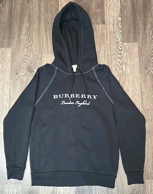 Size M Burberry London England Embroidered Logo Hoodie Men - Image 1 of 4