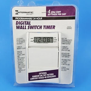 Intermatic Digitaler Wandschalter Zeitschaltuhr Modell SS5C programmierbar 24 Stunden - Bild 1 von 9