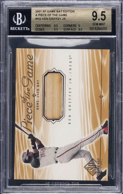 2001 UPPER DECK SP GAME BAT EDITION A PIECE OF THE GAME KEN GRIFFEY JR. BGS 9.5 - Image 1 of 2
