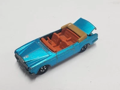 Matchbox Superfast No.69 ROLLS ROYCE SILVER SHADOW Teal Black Base Vintage 1969 - Image 1 of 4