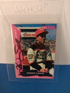 1993 Traks Hermie Sadler Autogrammkarte Nascar - Bild 1 von 3