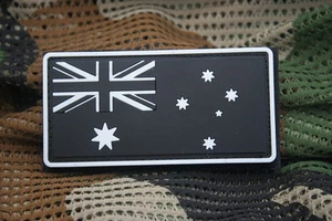 BULK Australian Flag Patch w/hook and loop back L8cm glow-in-dark LOT OF 10 - Picture 1 of 3