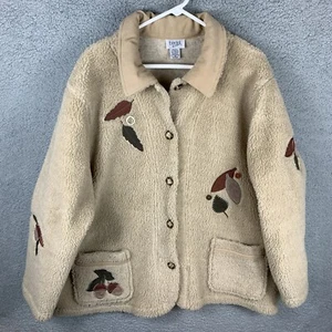 Teddi Embroidered Jacket Shacket Women's 2X Fall Leaves - Picture 1 of 11
