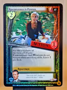 Buffy CCG TCG Knowledge is Power 2002 FOIL Card #47 Sarah Michelle Gellar - Picture 1 of 2