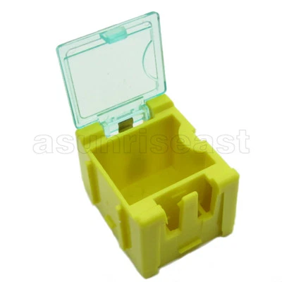 10 x Yellow Mini Composable Electronic Component Parts Storage Case Box SMT SMD  - Image 1 of 4