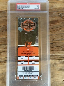 Manny Machado MLB Debut Full Ticket Stub 9/9/2012 PSA Mint 9 - Picture 1 of 2