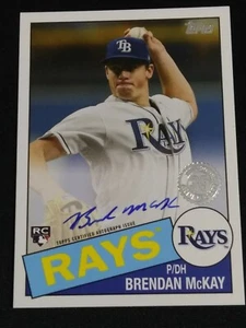 Brendan McKay 2020 Topps Series 2 1985 Anniversary Rookie Autograph Rays RC Auto - Picture 1 of 1