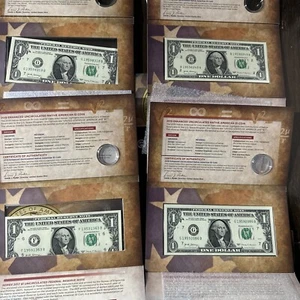 Four 2019 Enhanced Native American Coin & Currency $1 BILLS ONLY - Picture 1 of 5