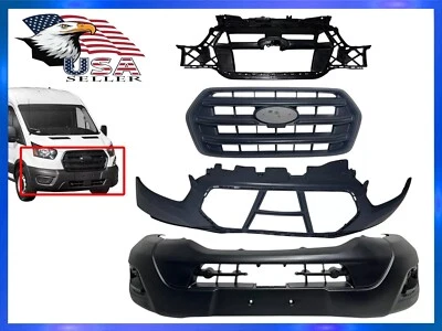 Parachoques delantero Ford Transit 2020-2024 cubierta inferior superior con juego de rejilla y soporte Foto 1 de 4