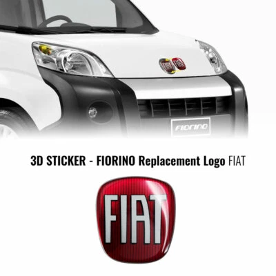 Adesivo Fiat Professional 3D Ricambio Logo per Fiorino - Immagine 1 di 3
