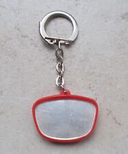 Vintage CIPA Mirror Keyring key chain France french antique 1960s red
