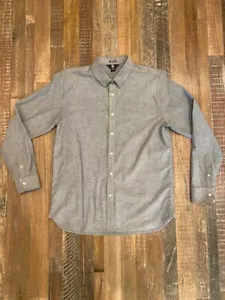 Camisa Volcom Stone Para Hombre Calce Moderno Manga Larga Con Botones Gris Talla XL - Imagen 1 de 6