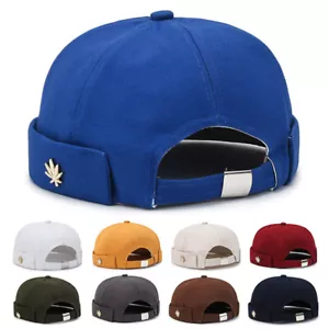 Männer Frauen Solide Bowler Hut Casual Brimless Soft Top Retro Stil Kappe : - Bild 1 von 22
