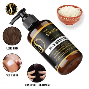 Aceite de salvado de arroz sin diluir aceite portador natural prensado en frío para el cuidado de la piel - Imagen 1 de 3
