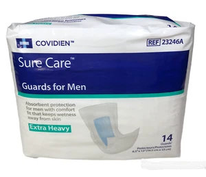 Covidien Sure Core Guard Men Extra Heavy 13" Pack of 14 Protection 6.5" x 13" - Picture 1 of 4