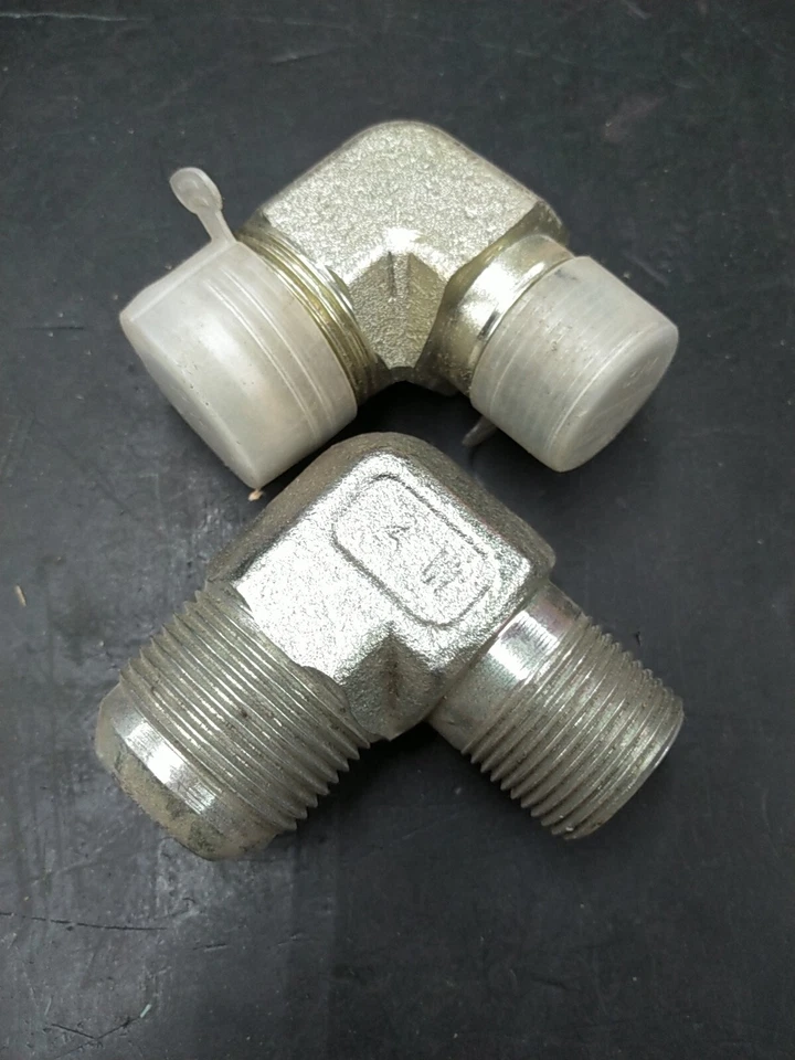 (2) 2501-16-12 Hydraulic Fitting 90° Elbow Male 1" JIC-16 to Male 3/4" NPT - Image 1 of 1
