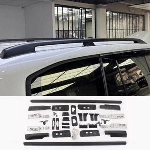 For Toyota Land Cruiser 2022-23 Black Roof Rack Side Rails Bar Luggage Carrier - Bild 1 von 8