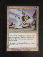 1x Sheltering Prayers Prophecy Ed. Rare MTG Magic The Gathering LP Cond