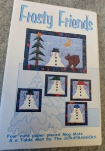 Frosty Friends Mug Mats And A Table Mat Pattern. - Picture 1 of 2