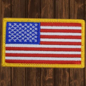 American Flag Embroidered Patch — Iron On - Picture 1 of 1