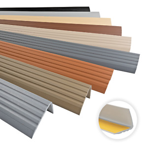 Treppenkantenprofil PVC Selbstklebend 45x30mm Kantenschutz 70-200cm Treppenkante