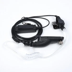 New Security Walkie Talkie PTT Headset Earpiece Mic Ear-Hook For Motorola Radio - Picture 1 of 11