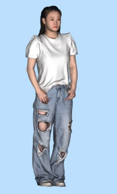 Resin 1/18 Diorama Real Series Miniature Figure Toy Doll Beautiful Girl 104 - Image 1 of 3