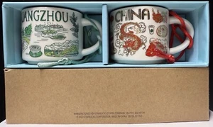 Nuovissimo set Demitasse Starbucks Guangzhou Cina 广东中国 Been There Series 59 ml - Foto 1 di 8