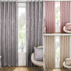 Cortinas de bloqueo de ojales Halo. Elección de tallas rosa gris o natural - Imagen 1 de 13