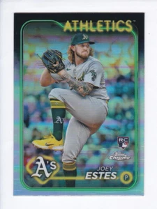 2024 Topps Chrome Update #USC86 JOEY ESTES RC Oakland A's REFRACTOR Rookie Card - Picture 1 of 2