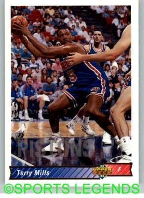 1992-93 Upper Deck NBA #292 Terry Mills - Image 1 of 2