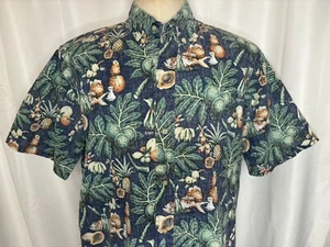 Reyn Spooner EDDY Y Hawaiian Thanksgiving Feast Fish Gourds Pineapples Size L - Picture 1 of 8