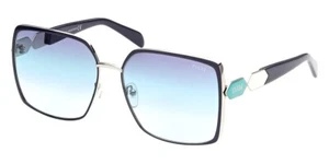 Emilio Pucci EP169 92Z Blue & Silver Butterfly Sunglasses EP0169 Frame 60-16-140 - Picture 1 of 1