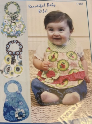 Rare Diva Babies! Vanilla House designs BEAUTIFUL BABY BIBS! Sewing 2011 Pattern - Image 1 of 3
