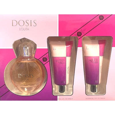 Dosis Lolita Gift Set Eau de Parfum Body Lotion & Shower Gel Floral Fruity Notes - Image 1 of 2