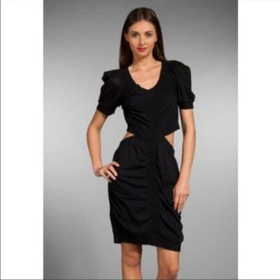 Vestido Marc by Marc Jacobs Corte Espalda Negro Jersey Malla Ajustado Talla M Foto 1 de 4