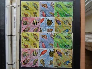 1974 BURUNDI 48 stamps AFRICAN fish (Gold & Black Font) #11 - Picture 1 of 8