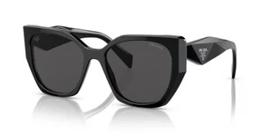 PRADA PR 19ZS 1AB5SO Occhiali da sole da donna neri grigio scuro grandi - Foto 1 di 6