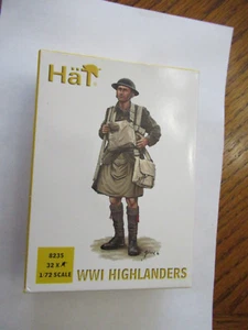 Sombrero #8235 Highlanders de la Primera Guerra Mundial 32 figuras escala 1/72 bronceado - Imagen 1 de 3