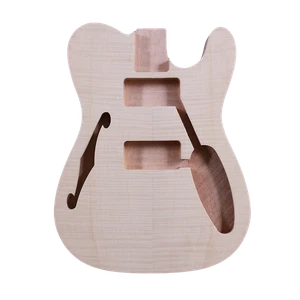Repuesto de cuerpo de guitarra eléctrica estilo HH para cuerpo tele caoba y tapa de arce - Imagen 1 de 6