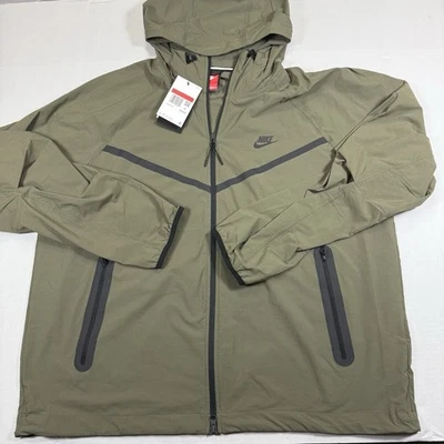 $145 мужской размер L Nike Tech сплетенный Windrunner с капюшоном полный молнии куртка HM7151-223 - Изображение 1 из 4