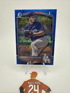 2025 Bowman Chrome Jesus Tillero 1st Blue Shimmer Refractor /150 SP Dodgers - Picture 1 of 2